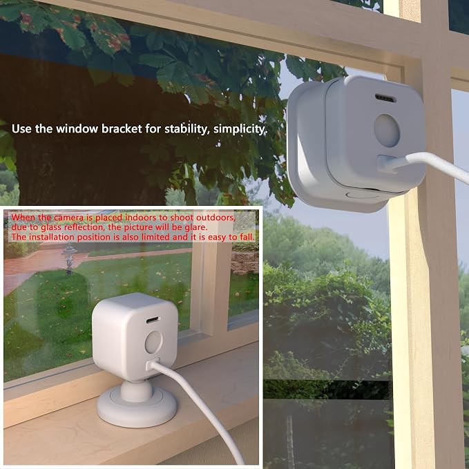 2 Pack Window Mount for Blink Mini 2, Blink Mini 2K+ Camera, Adhesive Camera - Image 7