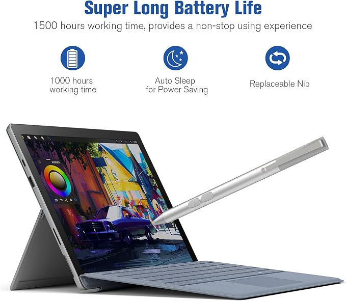 Stylus Pen for HP with 1024 Pressure Sensitivity & 2500hr Battery Life - Image 5