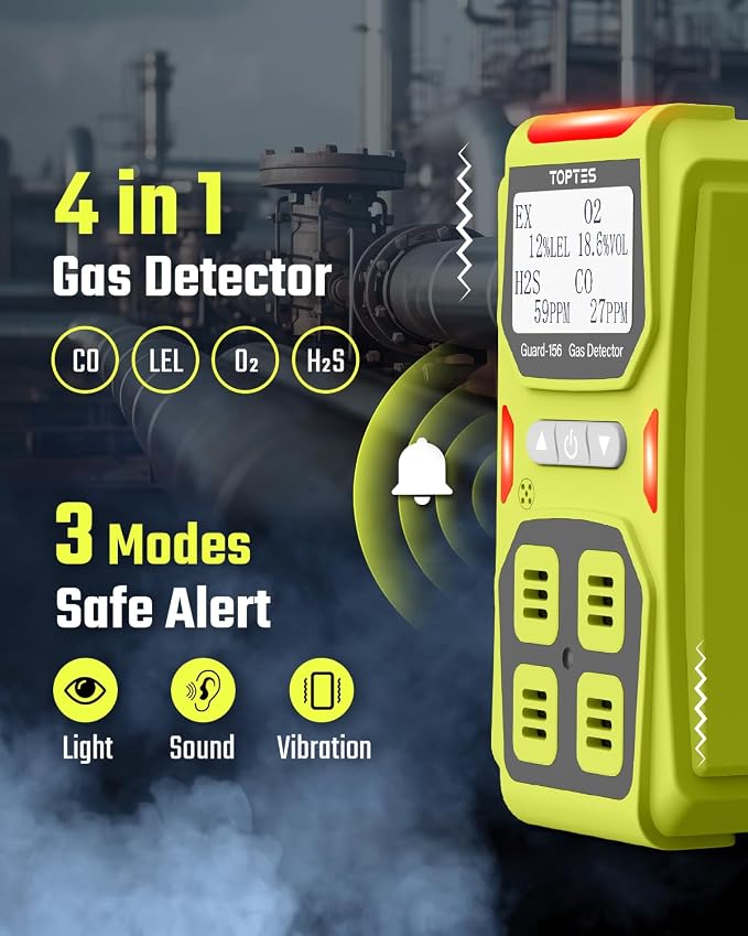 Guard-156 4 Gas Monitor Multi Gas Detector - Image 2