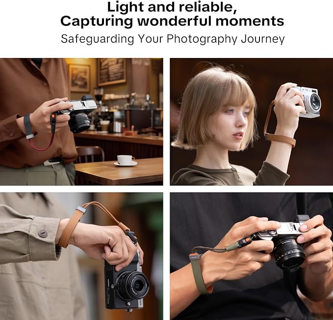 PGYTECH Camera Wrist Strap Slim Vintage Style, Adjustable Quick Release - Image 7