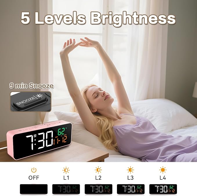 Netzu 3-in-1 Digital Clocks for Living Room - Image 5