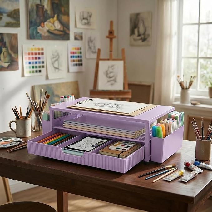 ECOLOVI Desk Organizer and Accessories, 2-Tier Computer Monitor Stand Rise - Image 9