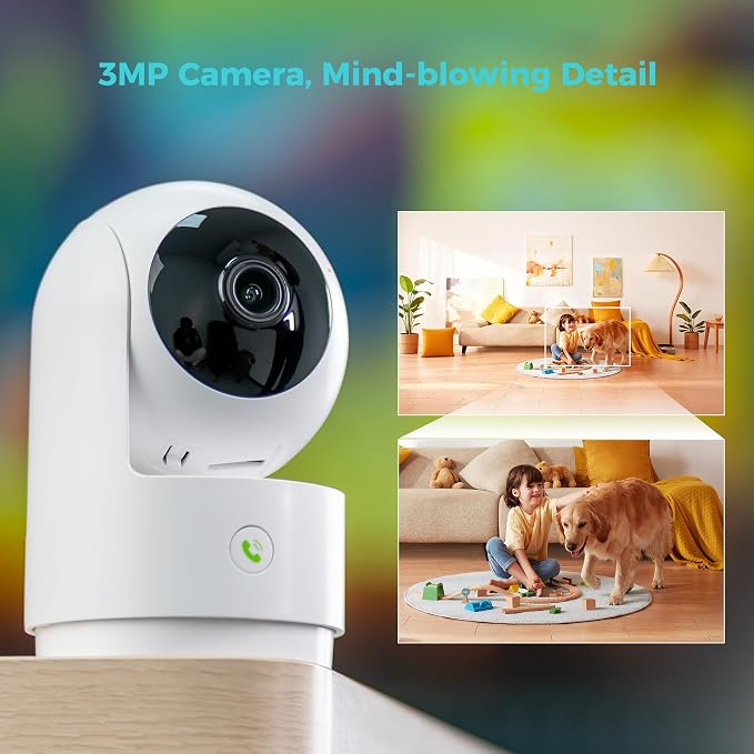 Vicohome 2K Indoor Security Camera, 5GHz Wi-Fi, 24/7 Recording, AI Tracking - Image 8