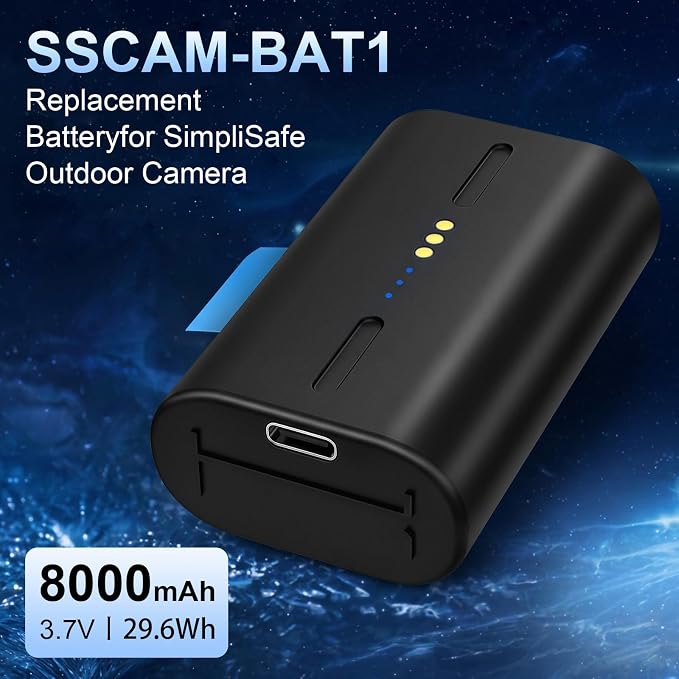 Rechargeable Battery for SimpliSafe Outdoor Camera, Compatible - Image 5