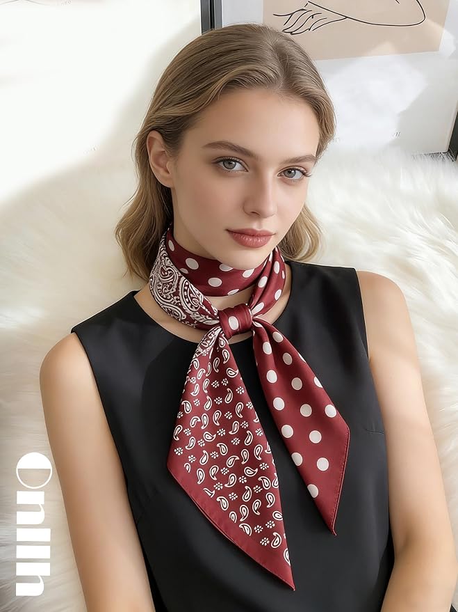 Silky Scarf for Women Lightweight Satin Bandanas Neck Hair Wrap For Sleeping - Image 4