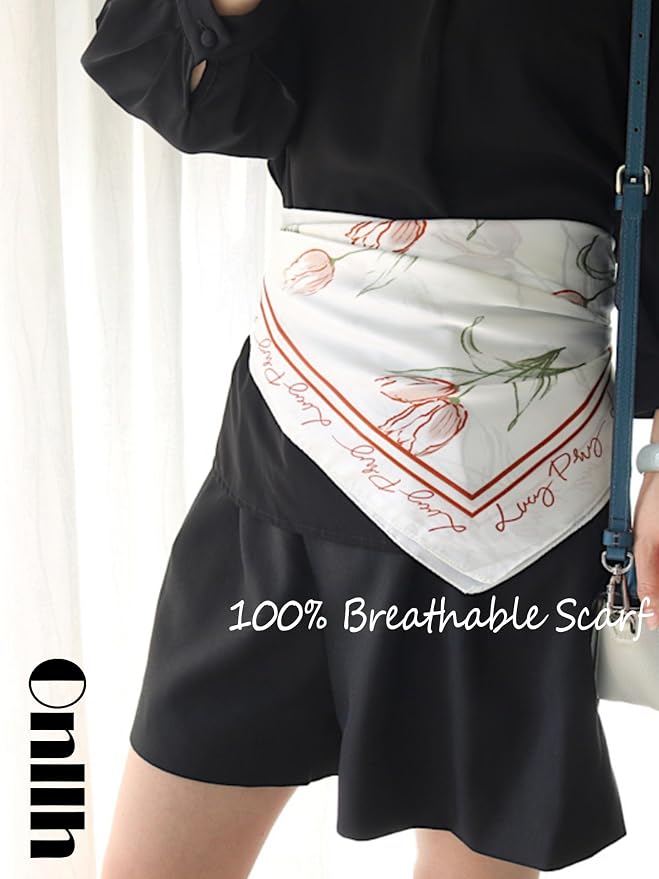 Silky Scarf for Women Lightweight Satin Bandanas Neck Hair Wrap For Sleeping - Image 5