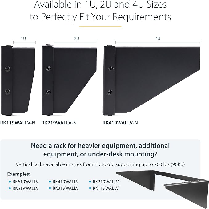 StarTech.com 1U Vertical Wall-Mount Bracket - Image 6
