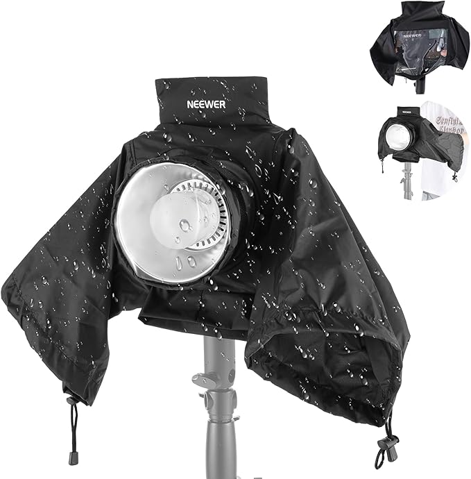 NEEWER Rain Cover for Q4 Outdoor Strobe Flash, Nylon Camera Lens Raincoat by Neewer