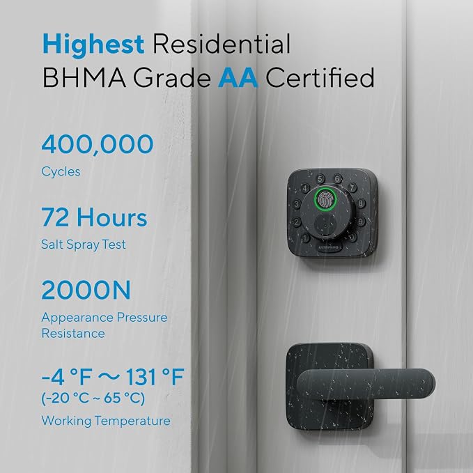 ULTRALOQ Bolt SE Smart Lock, Built-in Wi-Fi, Matter Over Thread, Works - Image 8