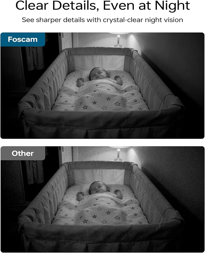 FOSCAM 3K Security Camera Indoor, 360° PTZ Baby & Pet Monitoring - Image 3
