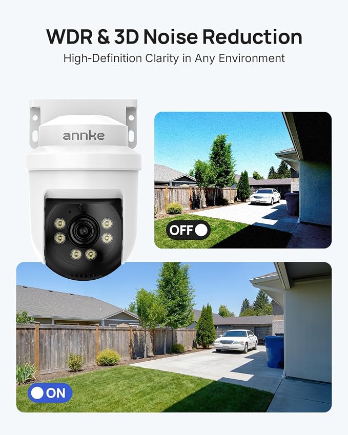 ANNKE 5MP TVI CCTV Home Surveillance Dome PT Camera, Wired Add on Camera - Image 6