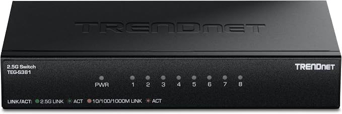 TRENDnet 8-Port 2.5Gb Switch, 8 x 2.5G RJ45 Ports, 40Gbps Switching Capacity - Image 11
