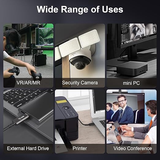 FIBBR Fiber Optic USB3.2 Cable, 10Gpbs USB A to USB C Cable - Image 5