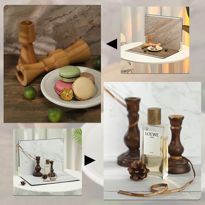 Photo Backdrop Board for Product Photography, Double-Sided Flat Lay Props for - Image 2