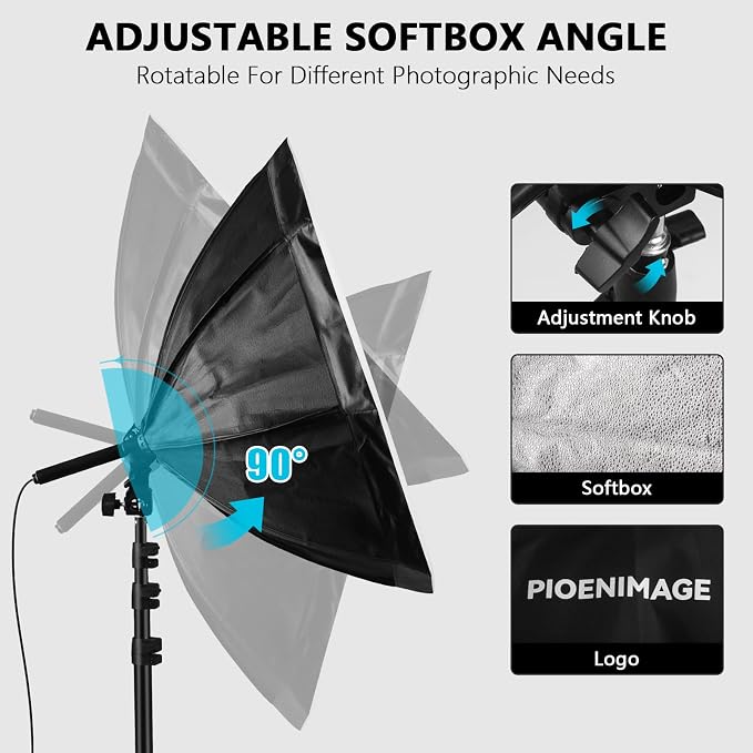 Softbox Lighting Kit, Softbox Photography Lighting Set - Image 2