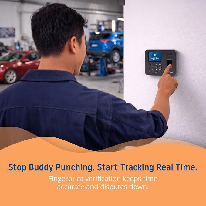 uAttend RE2000 Biometric Time Clock - Image 2