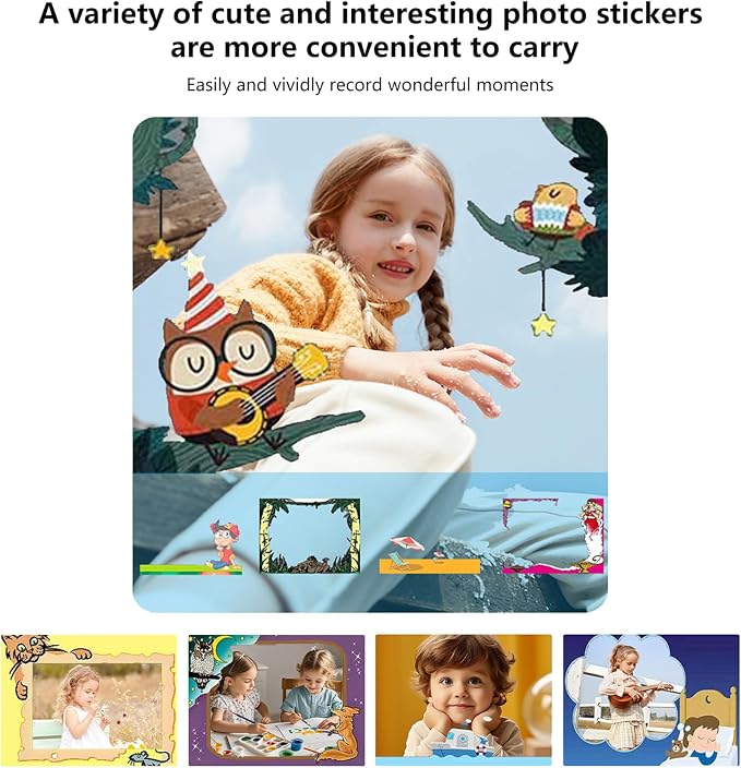 Kids Camera Instant Print with Color Printing Paper and Protective Case 32GB - Image 8