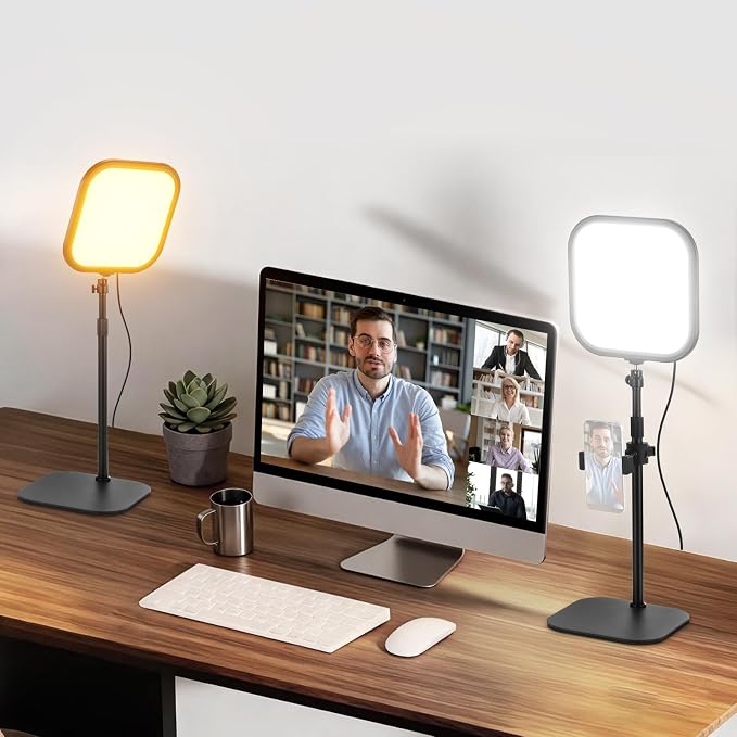 NEEWER Basics 2 Pack 10.8" Video Conference Lighting by Neewer