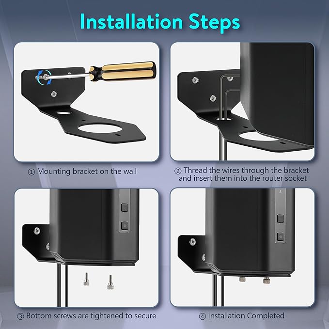 Wall Mount Kit for Nighthawk Router, WIFI7 Mesh System forRS200 RS280 RS300 - Image 4