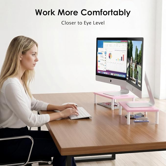 OPNICE Adjustable Computer Monitor Stand Riser - Image 4