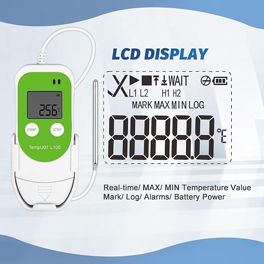 Tzone Low Temperature Data Logger USB Freezer Thermometer Recording - Image 6