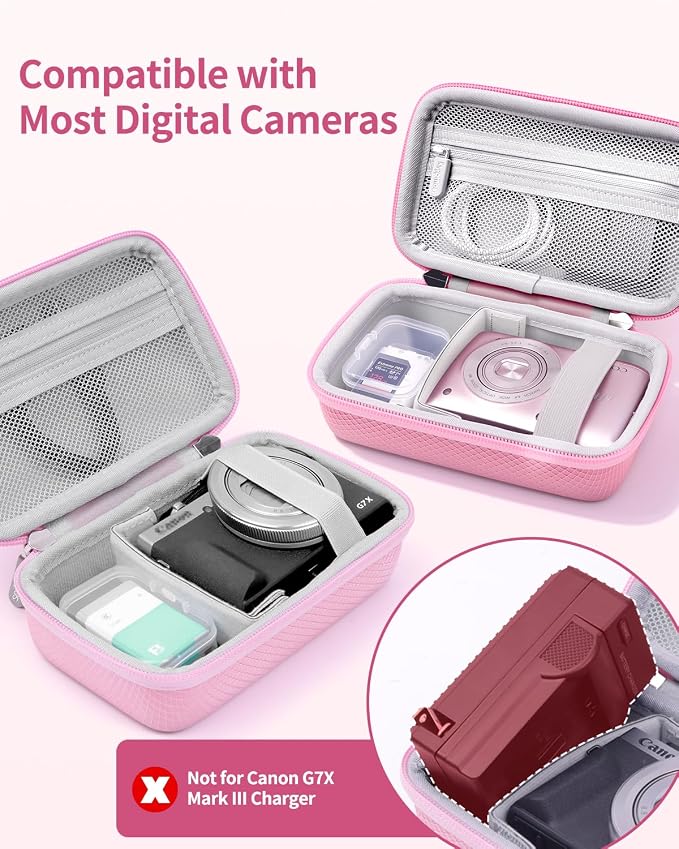 Krypthos Digital Camera Case for Canon G7X Mark III, Kodak Pixpro FZ55/FZ45 - Image 2