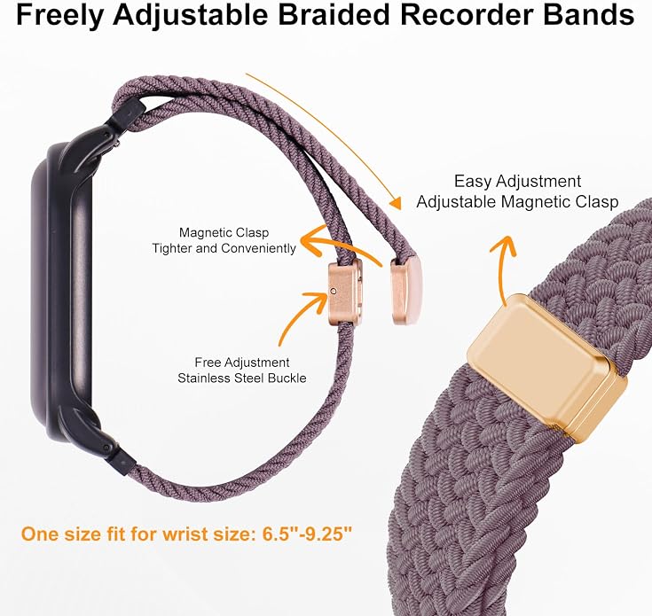 Adjustable Braided Wristband Compatible - Image 4