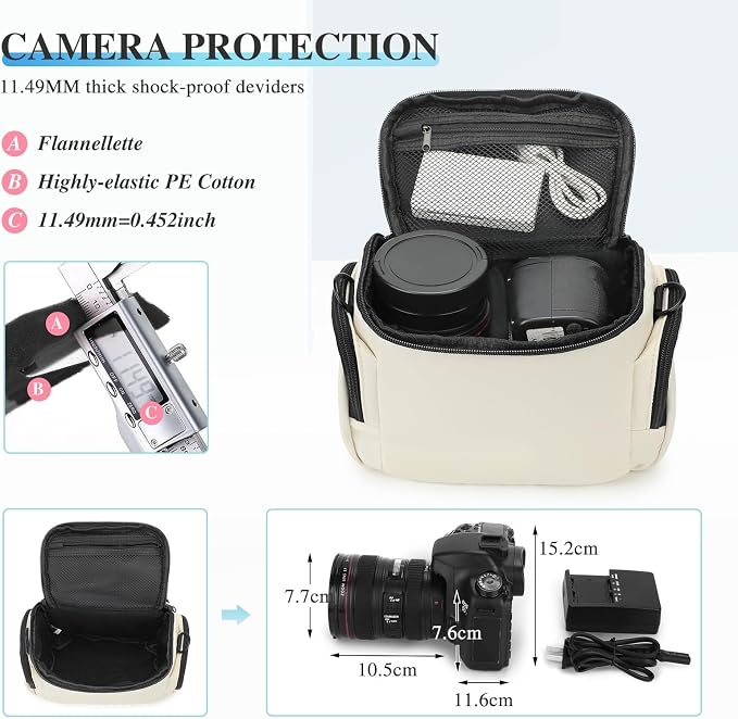 G-raphy Camera Bag Case Compact Lightweight Shoulder Crossbody Sling - Image 6