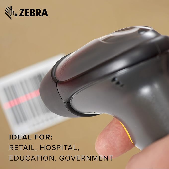 Symbol Zebra LS2208 Series Corded Handheld Standard Range Laser Scanner Kit - Image 7
