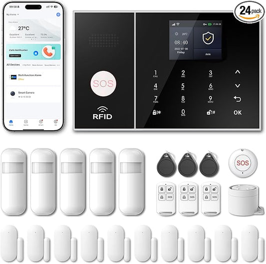 PGST WiFi Home Alarm Security System, Wireless DIY Smart Home Burglar Security by PGST
