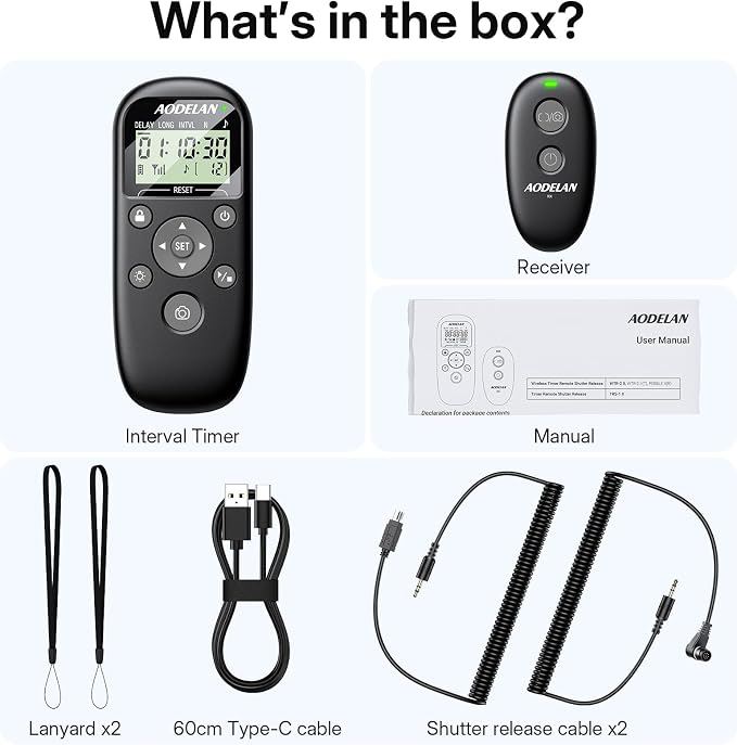 for Nikon Camera Rechargeable Remote Shutter Release - Image 9