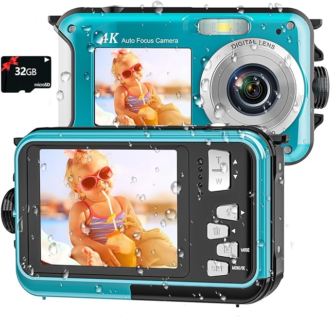 4K Underwater Camera 16FT Waterproof Camera by YISENCE