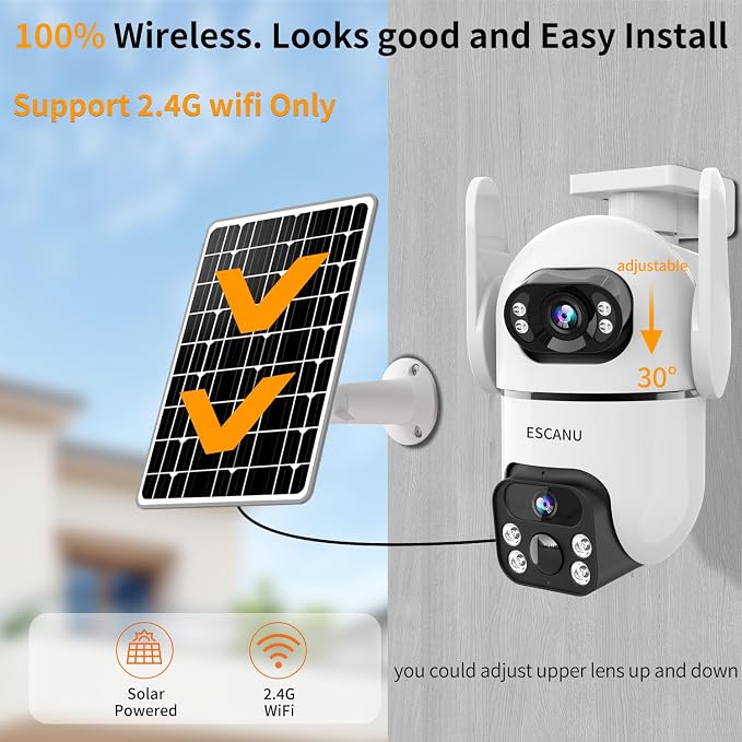 Dual Lens Security Cameras Wireless Outdoor - Image 2