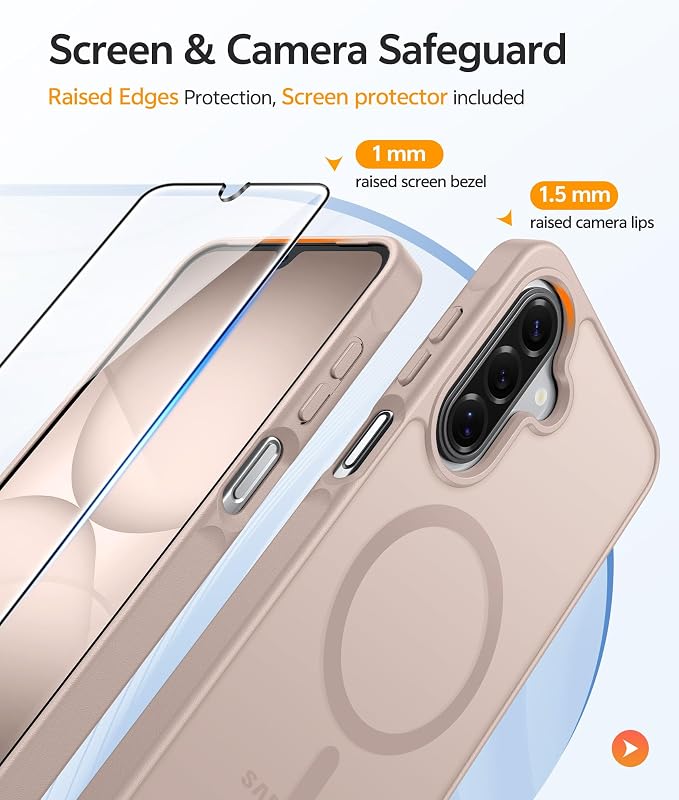 FNTCASE for Galaxy A17/A16 5G Phone Case: for Samsung A17 Cases Matte - Image 4