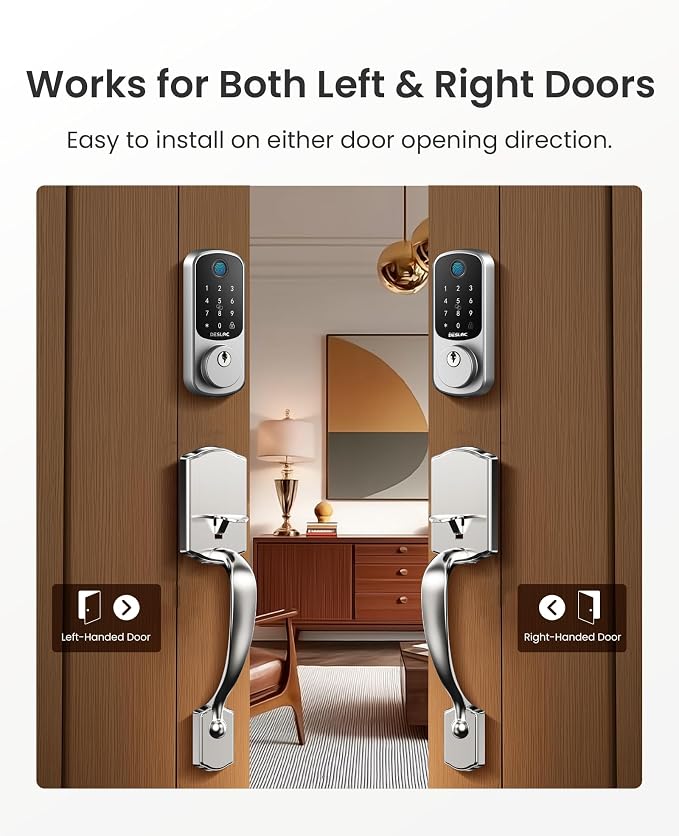DESLOC B200 Fingerprint Front Door Lock Set - Image 9