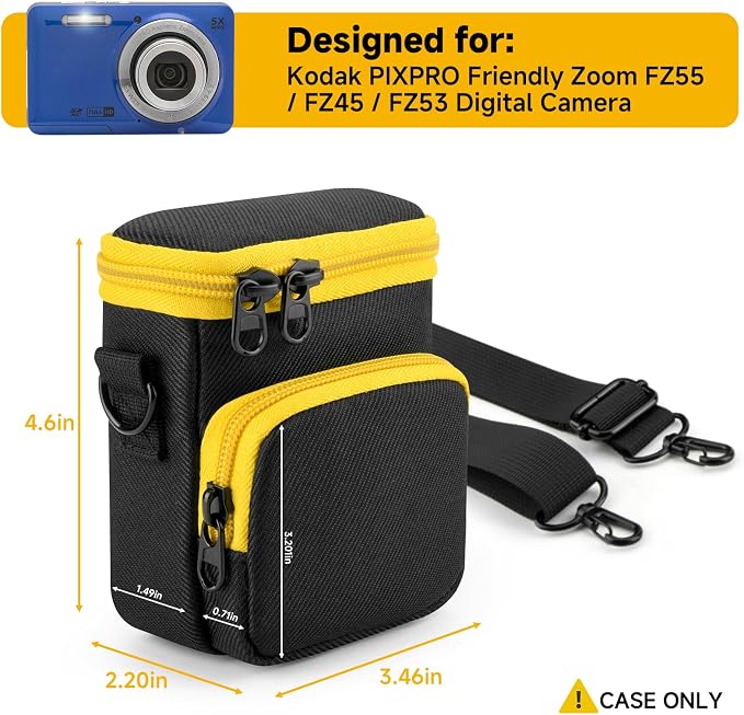Travel Case Compatible with Kodak PIXPRO FZ55/FZ53/FZ45/FZ43 16MP Digital Camera - Image 3