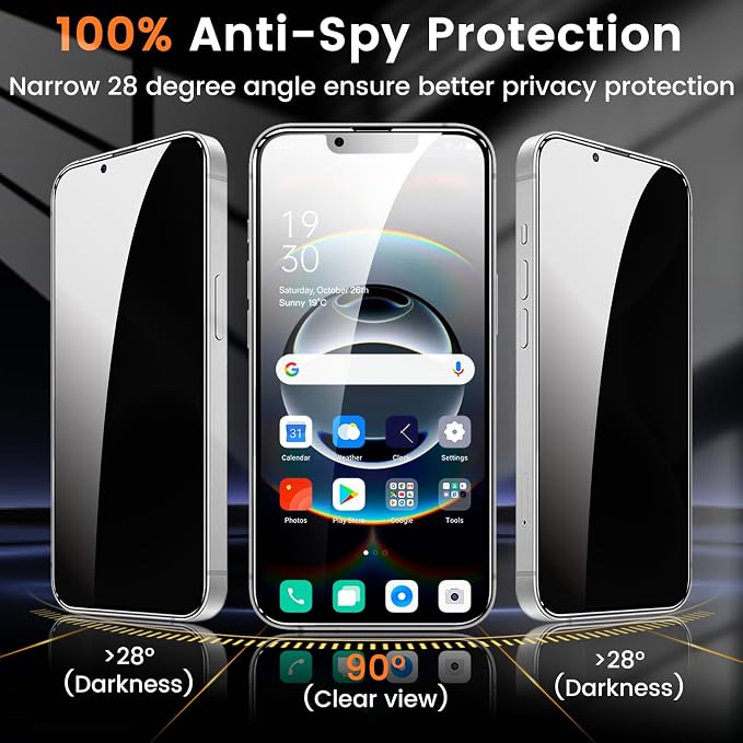 Lesakit 3+3 Pack Privacy Screen Protector - Image 3