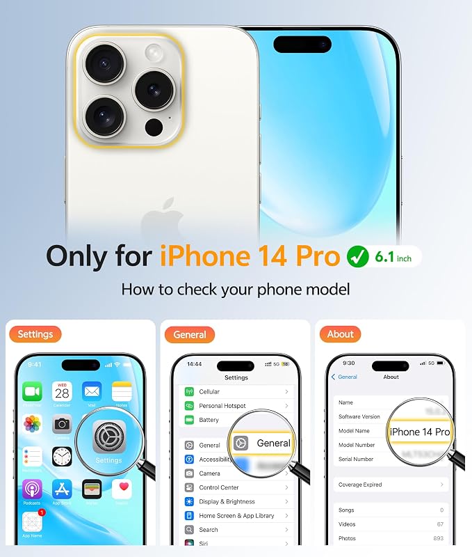FNTCASE for iPhone 14 Pro Case: Translucent Matte Cases - Image 2