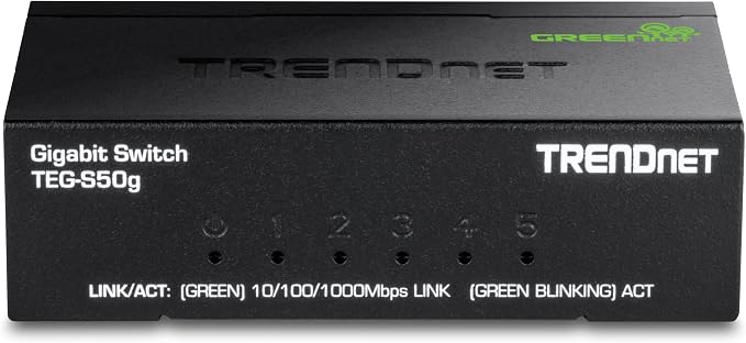 TRENDnet 5 Port Mini Gigabit Switch, NDAA + TAA Compliant, Desktop Metal - Image 7