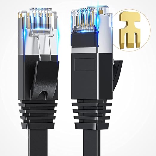 Cat 6 Ethernet Cable, 3FT/6FT/10FT/15FT/20FT/30FT/50FT/100FT Flat High Speed - Image 4