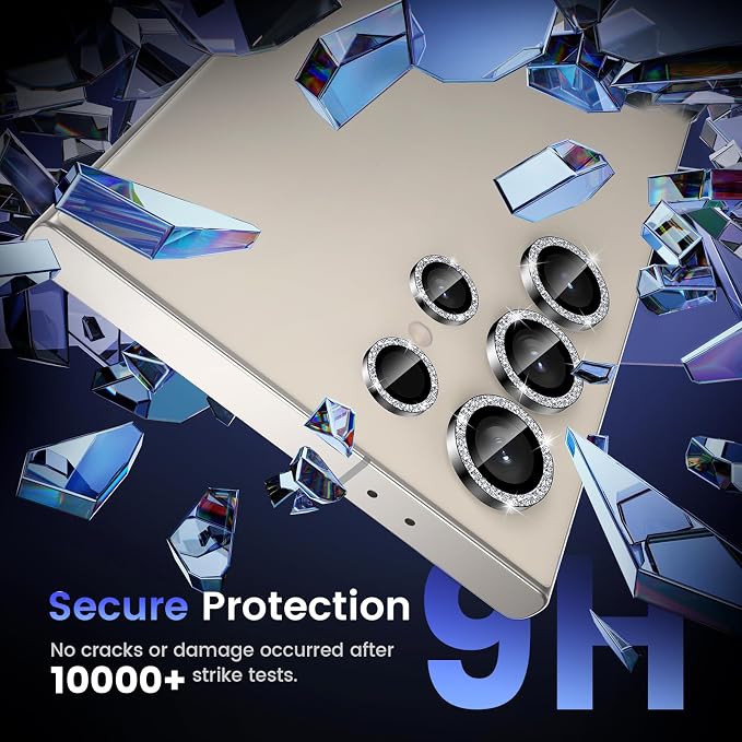 Tensea (3+2PCS for Samsung Galaxy S24 Ultra 5G Camera Lens Protector, 9H - Image 4
