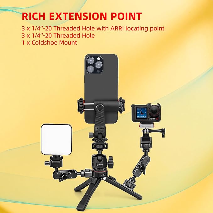 Zeadio Metal Camera Mini Tripod, - Image 7