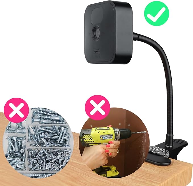 iTODOS 2 Pack Flexible Clip Clamp Mount Compatible - Image 3