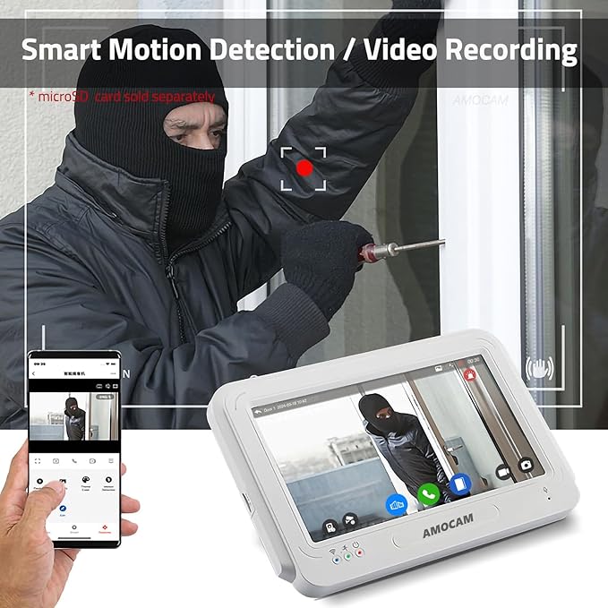 Wireless WiFi Video Doorbell Intercom System, 1080P Video Door Camera - Image 6
