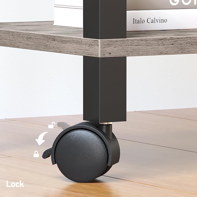 TUTOTAK 3 Tier Printer Stand, Rolling Printer Cart - Image 5