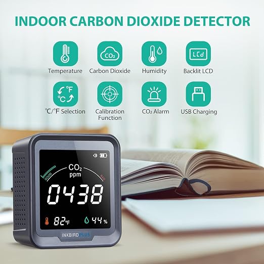 INKBIRDPLUS Ndir Air Quality Monitor Indoor - Image 2