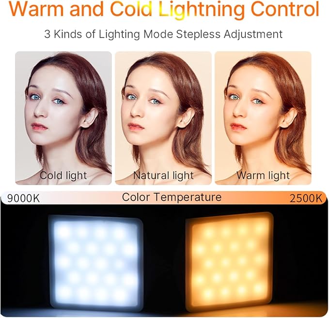 ULANZI VL49 Pro RGB Video Light, Mini Rechargeable LED Camera 360° Full Color - Image 5