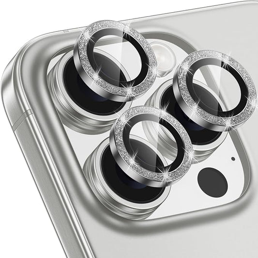 for iPhone 16 Pro/16 Pro Max Camera Lens Protector Bling Individual Metal by Xfilm