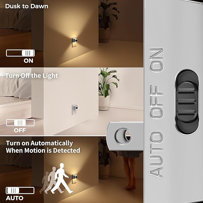 DORESshop LED Night Light, 3 Mode Plug in Night Light - Image 3