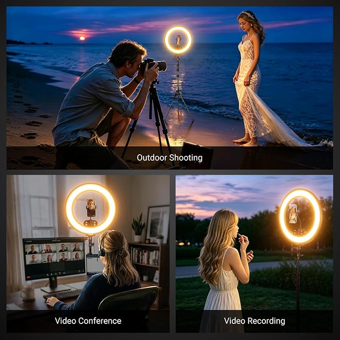NEEWER 18" Ring Light, Wireless Professional Edge Lit Lighting - Image 5